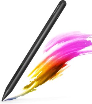 RENAISSER Raphael 520C Penna Stilo per Surface, Ricarica USB-C, Made in Nero