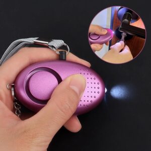 MXTIMWAN 3 Pezzi Allarme Tascabile, Portachiavi Donna con Luce LED, 140dB... - immagine 5