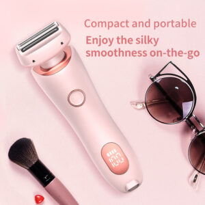 2 In 1 Hair Removal Epilator USB Rechargeable Trimmer Women Body Razor Face Leg Armpit Bikini Hand Pubic Shaver Hair Remover - immagine 2